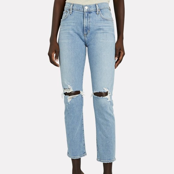 Agolde Denim - AGolde TONI MidRise in ripped Pristine